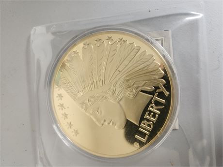 Large Indian Head Coin Gold Dream, American Mint