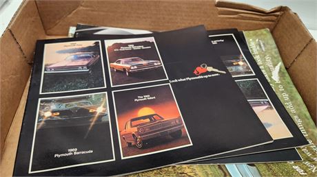 (12) Chevrolet 1964 Advertisement 1 Pontiac & (2) 1969 Plymouth