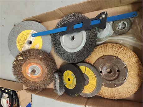 Lot Of Wire Wheels & Grinding Stones