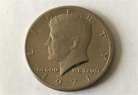 1971 US Kennedy Half Dollar
