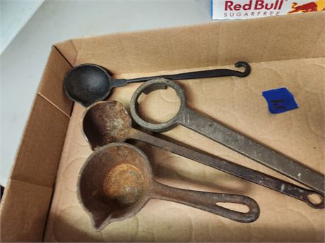 Lot Of Lead Melting Tools