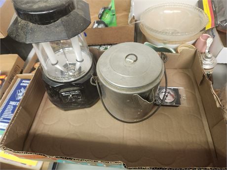 Lantern and Coffee Pot