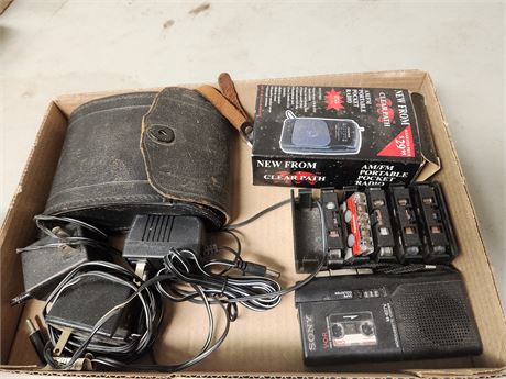 Lot Of Voice Recorders & Binoculars