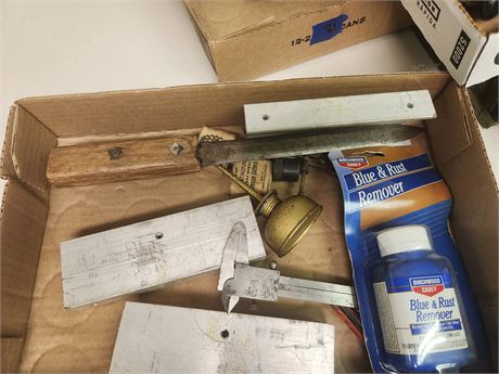 Oil Can, Calipers, Gun Blueing