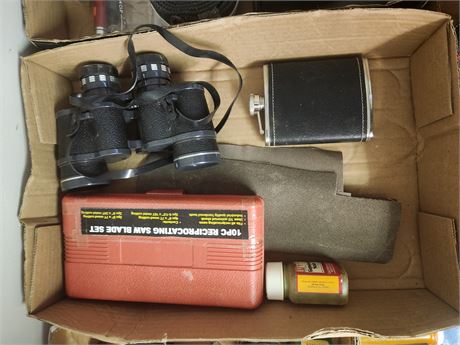Binoculars & Saw Blades & Misc. Items