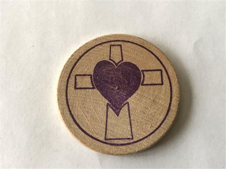 Cross In My Pocket Wooden Coin