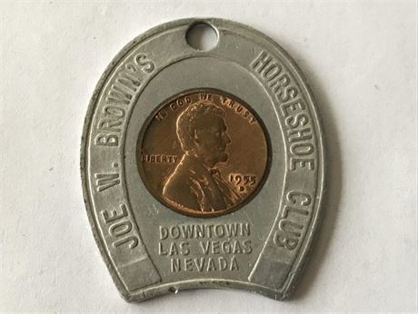 Joe W. Brown's Horseshoe Club 1955 Wheat Penny