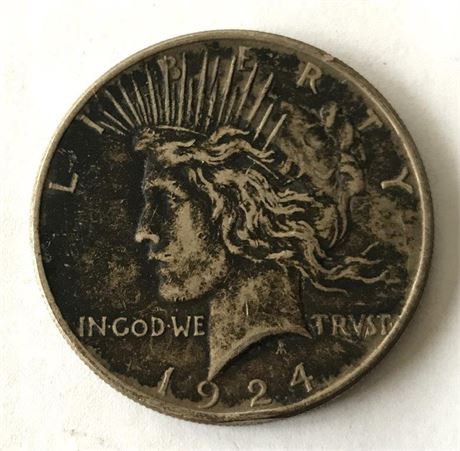 1924 US Peace Silver Dollar