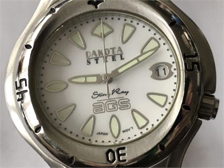 Dakota Steel Sting Ray AGS Watch