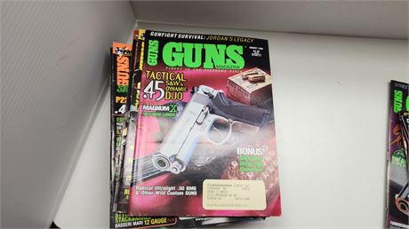 27 Issues Of Guns Magazines