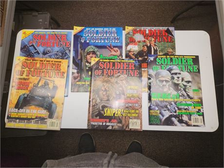 6 issues of Soldier of Fortune