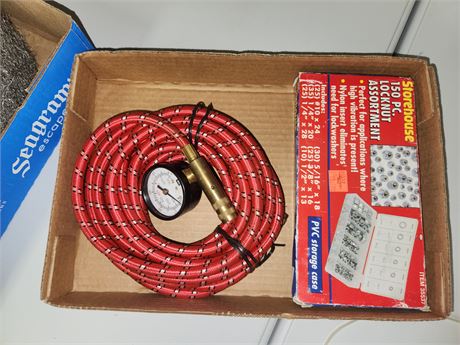 Air hose and lock nuts