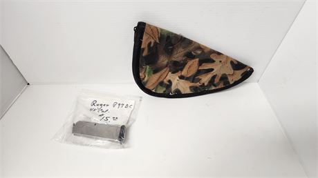 & Ruger P97DC 45 CAL. Magazine & Soft Gun case