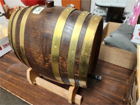 Miniature Wine Barrel