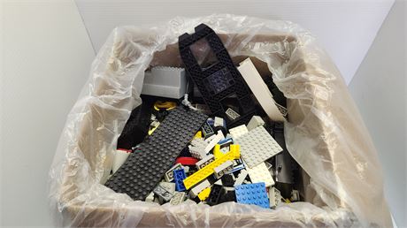 Box Of Lego Style Building Blocks. 13 Pounds