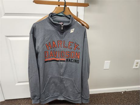 Harley Davidson Zipper Sweat Shirt Size XLarge