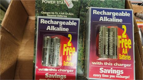 2 Renewal Power Stations With 2 Rechargeable Batteries