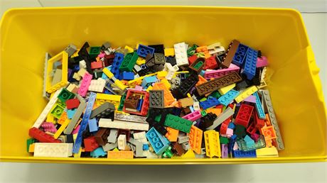5 Pounds Of Legos In A Lego Block Storage Container