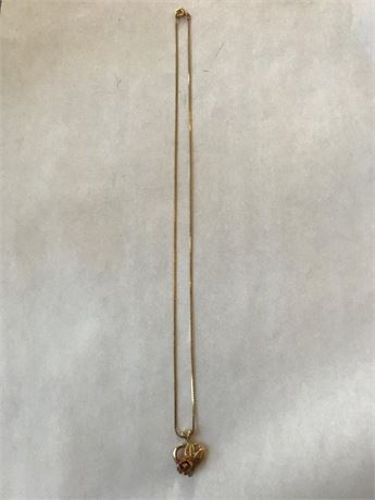 Stamped 1/20 14KT GF K Necklace