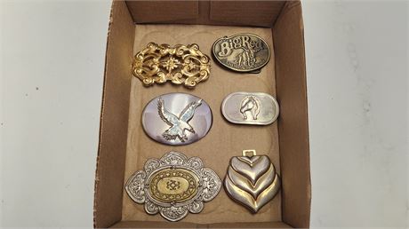 Lot Of Vintage Belt Buckles