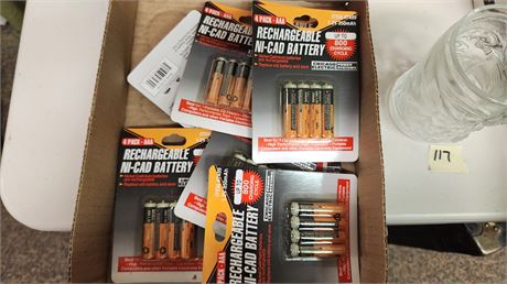 9 Packs Of Rechargeable Batteries
