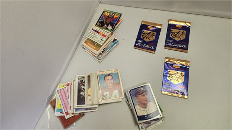 Lot Of Baseball Cards & Football Cards & Keys