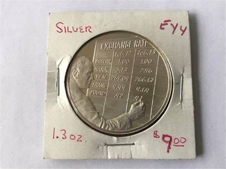 Labeled Silver 1.3oz Coin