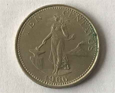 1966 Philippines 10 Centavos