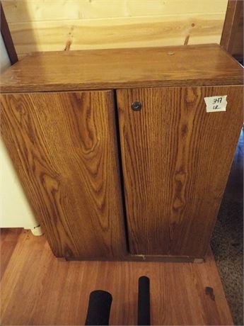 Storage Cabinet with VHS tapes