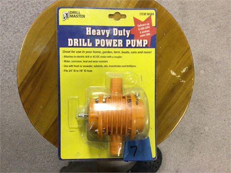Heavy Duty Drill Power Pump for Water, Solvent, Oil