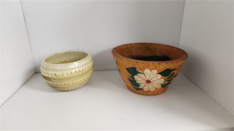 2 Pottery Planters