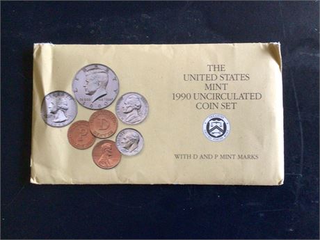 1990 US Mint Uncirculated Coin Set