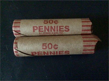 2 Rolls Wheat Pennies