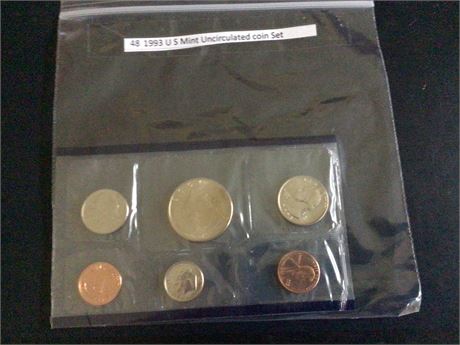 1993 US Mint Uncirculated Coin Set