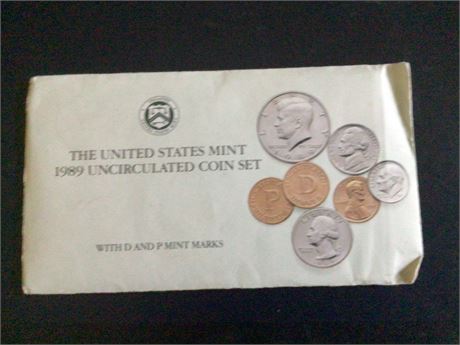 1989 US Mint Uncirculated Coin Set
