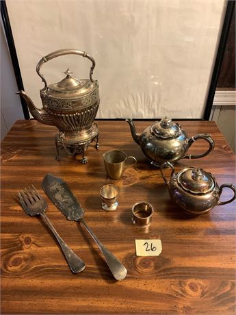 Serving Set, Brittania metal, England 1900's