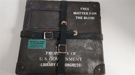 Vintage Records In A Library Of Congress Case