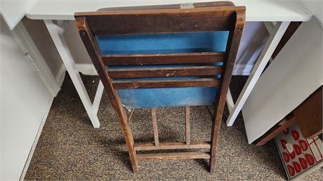 Vintage Wood Folding Chair