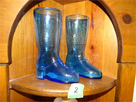 Glass Boot Vases