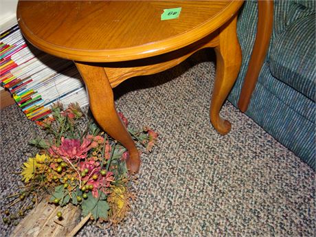 Oak End Table