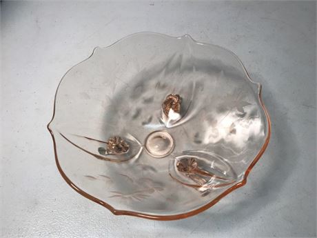 Pink Depression Glass Bowl
