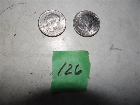 2 Susan B Anthony Dollars