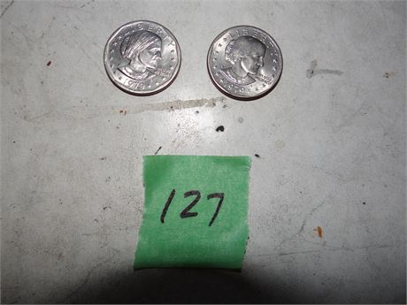 2 Susan B Anthony Dollars