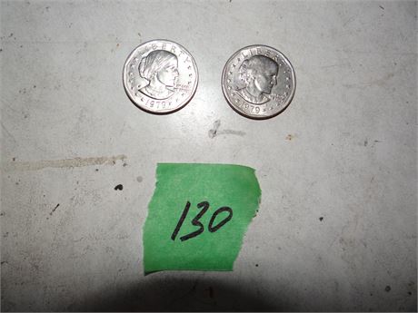 2 Susan B Anthony Dollars