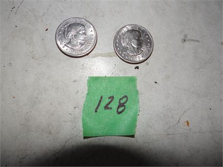 2 Susan B Anthony Dollars