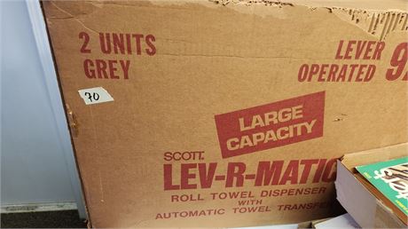 Large Capacity Lev-R-Matic Roll Towel Dispenser