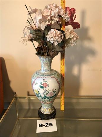 Vase with Wooden Stand