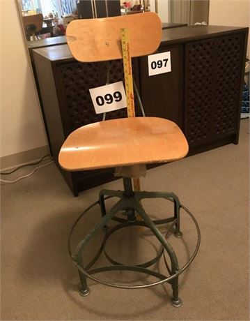 Vintage Metal & Wood Chair