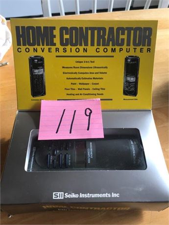 Home Contractor Conversion Computer