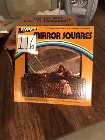 Box of Mirror Squares 12"x12"(See Quantity in Description)